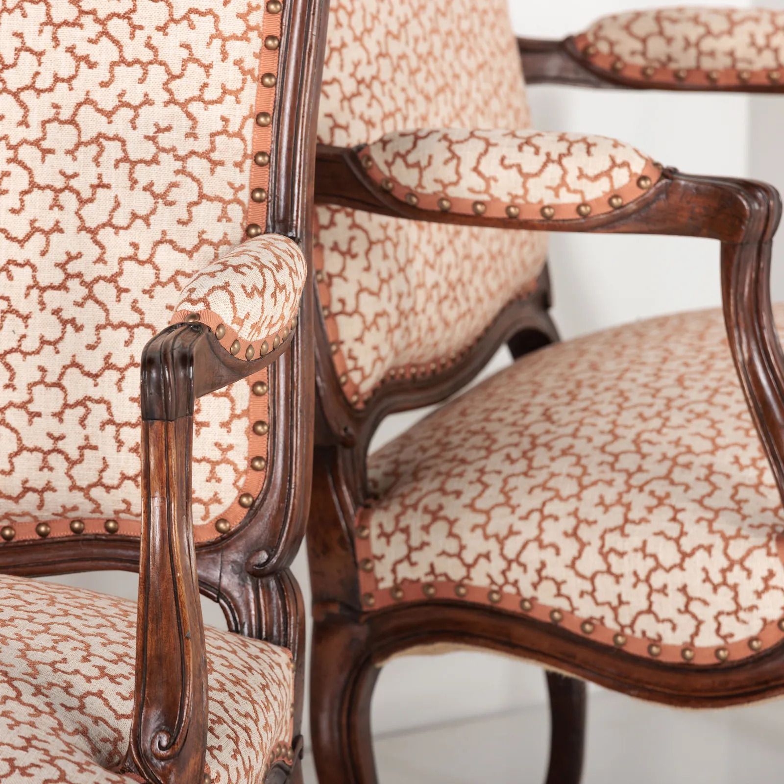 photo for sale A Pair Of Large Scale 19th Century French Fauteuils.