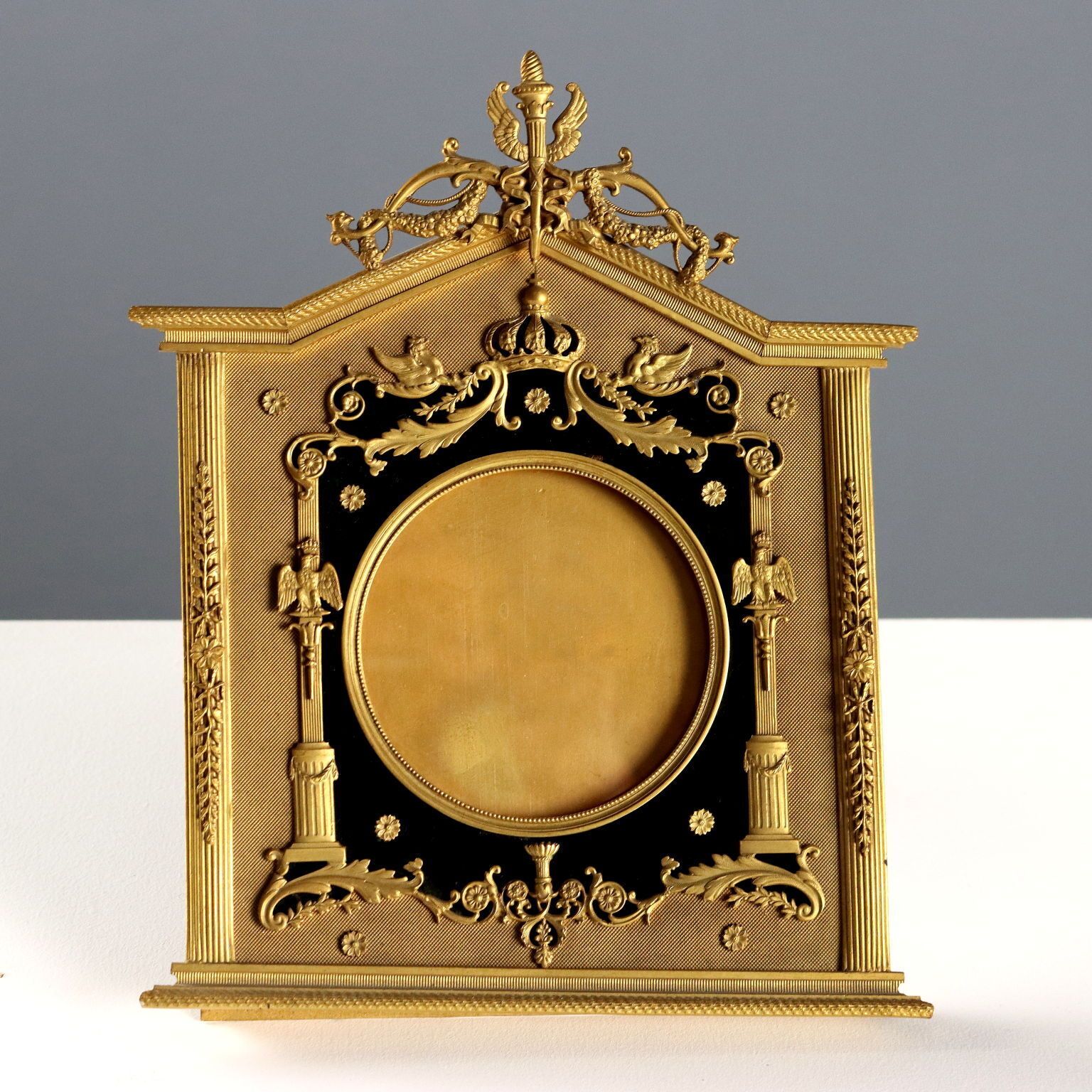 Antique Photo Frame Bronze Napoleon III Italy XIX Century