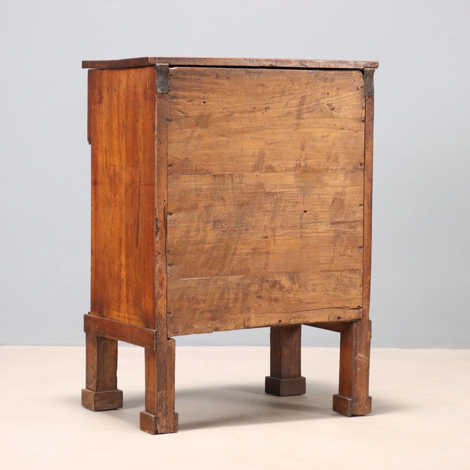 photo for sale Antique Bedside Table Empire Walnut Poplar Italy XIX Century