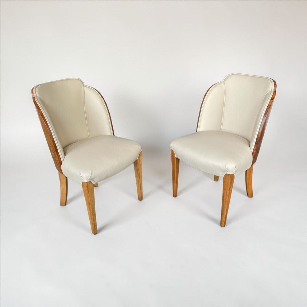 Fine Pair Of Side Chairs By Harry And Lou Epstein photo vintage