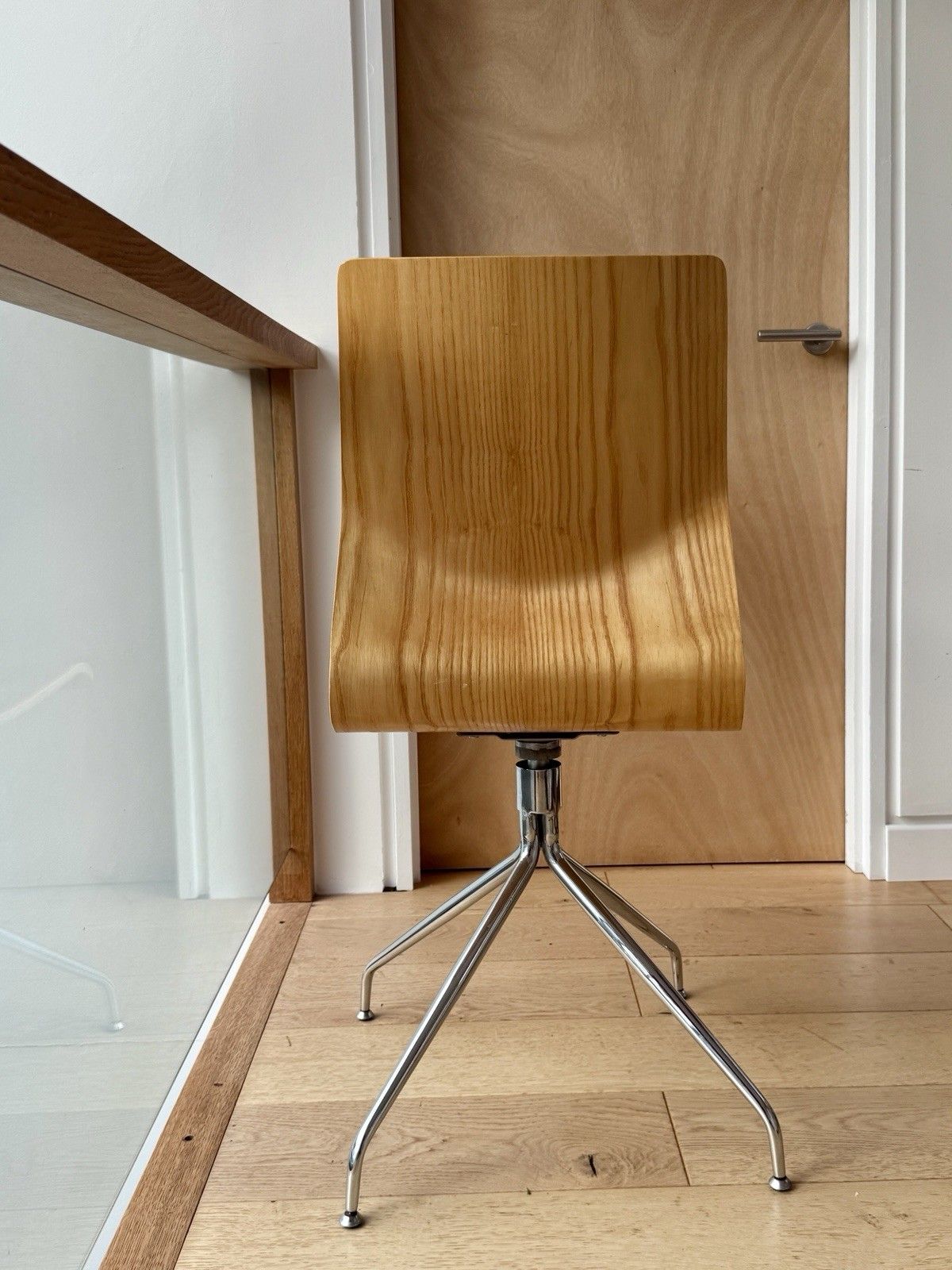 photo for sale Mid Century Style Side Occasional Desk Swivel Chair Danish Scandi Retro