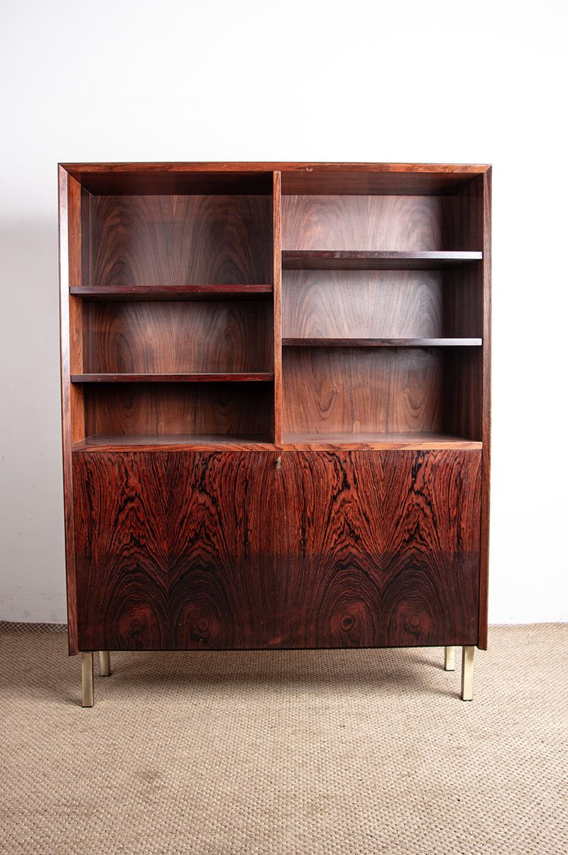 Meuble de rangement et bar danois en palissandre et laiton, par Erik Brouer pour Brouer's Mobelfabrik, 1960. photo furniture