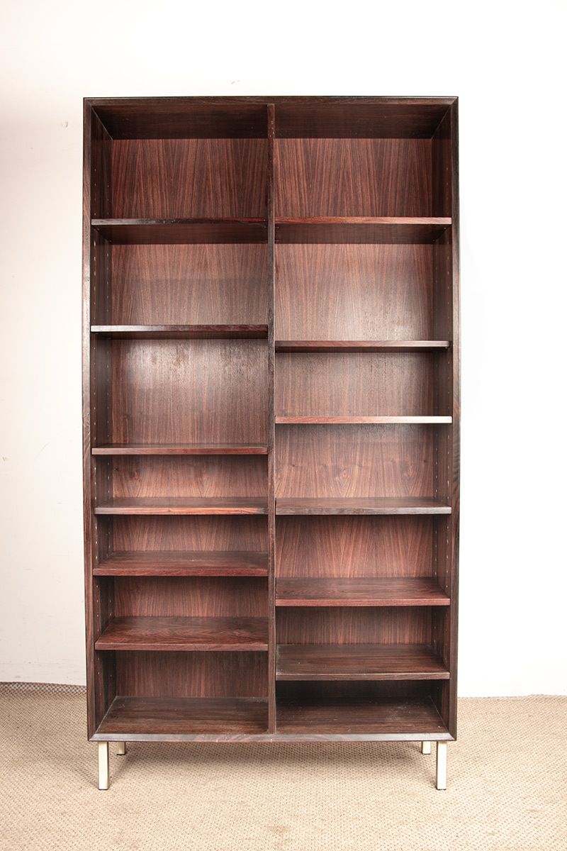 Grande bibliothèque danoise en palissandre par Erik Brouer pour Brouer's Mobelfabrik photo furniture