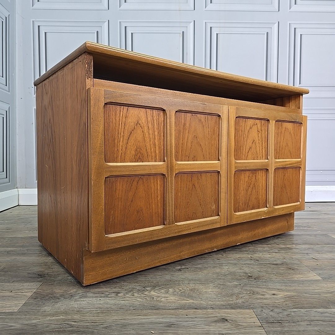 Retro Nathan Low Sideboard Teak Tv Media Cabinet Mid Century Cupboard Storage