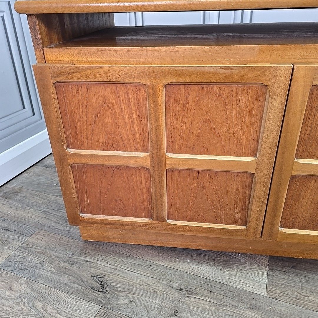 photo for sale Retro Nathan Low Sideboard Teak Tv Media Cabinet Mid Century Cupboard Storage