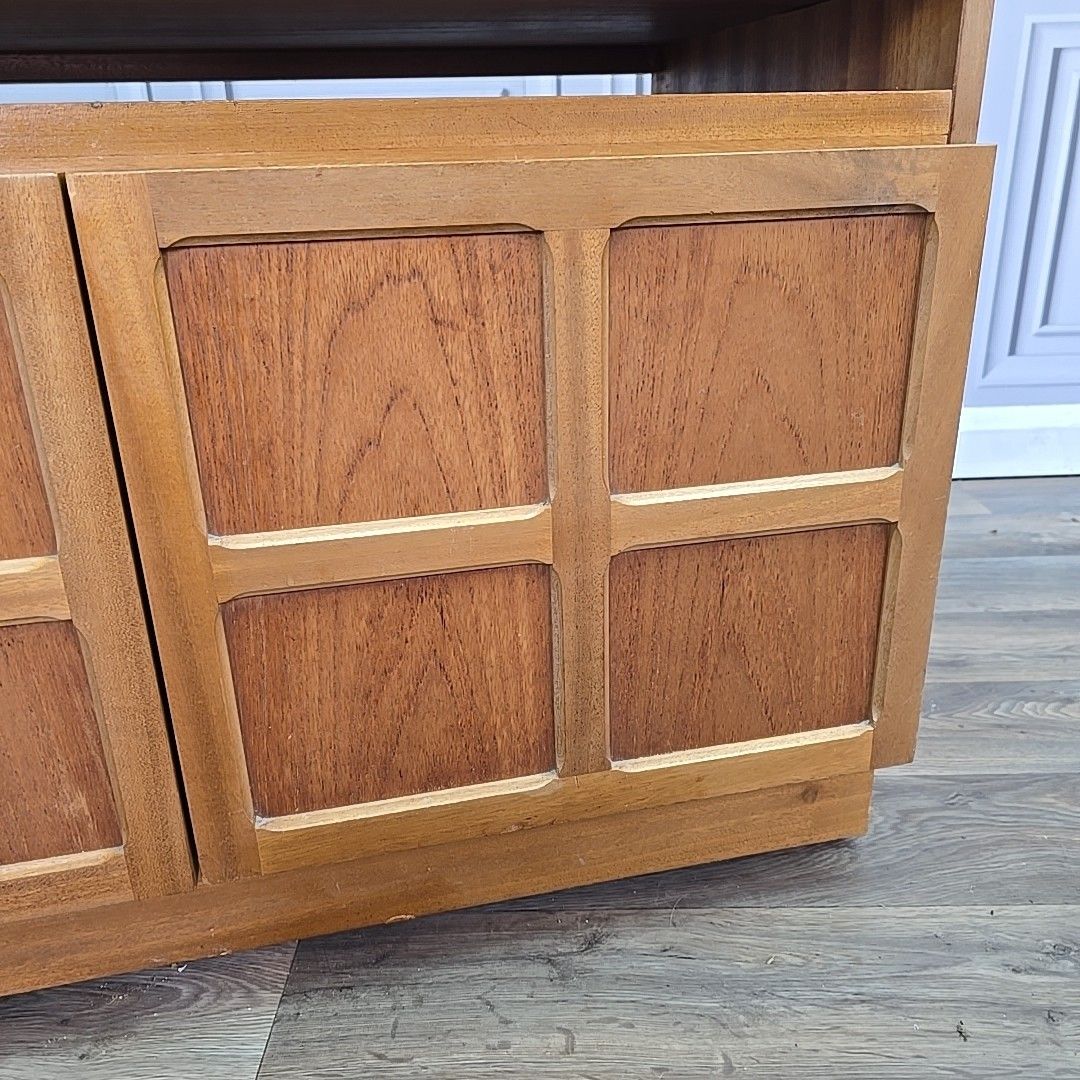Furniture Retro Nathan Low Sideboard Teak Tv Media Cabinet Mid Century Cupboard Storage photo