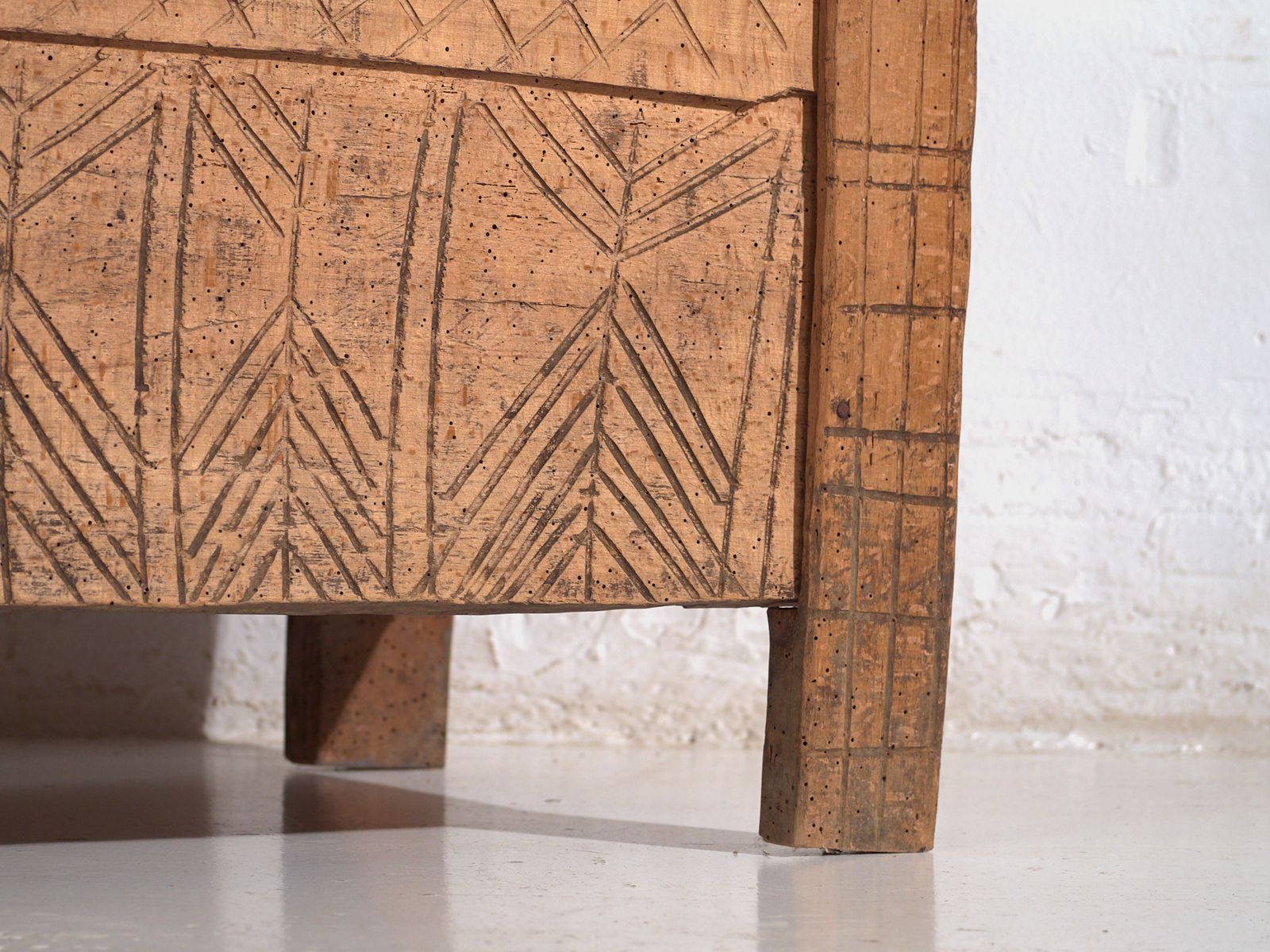 Transylvanian Carved Beech Chest – Transylvania, Circa 1900 photo for sale