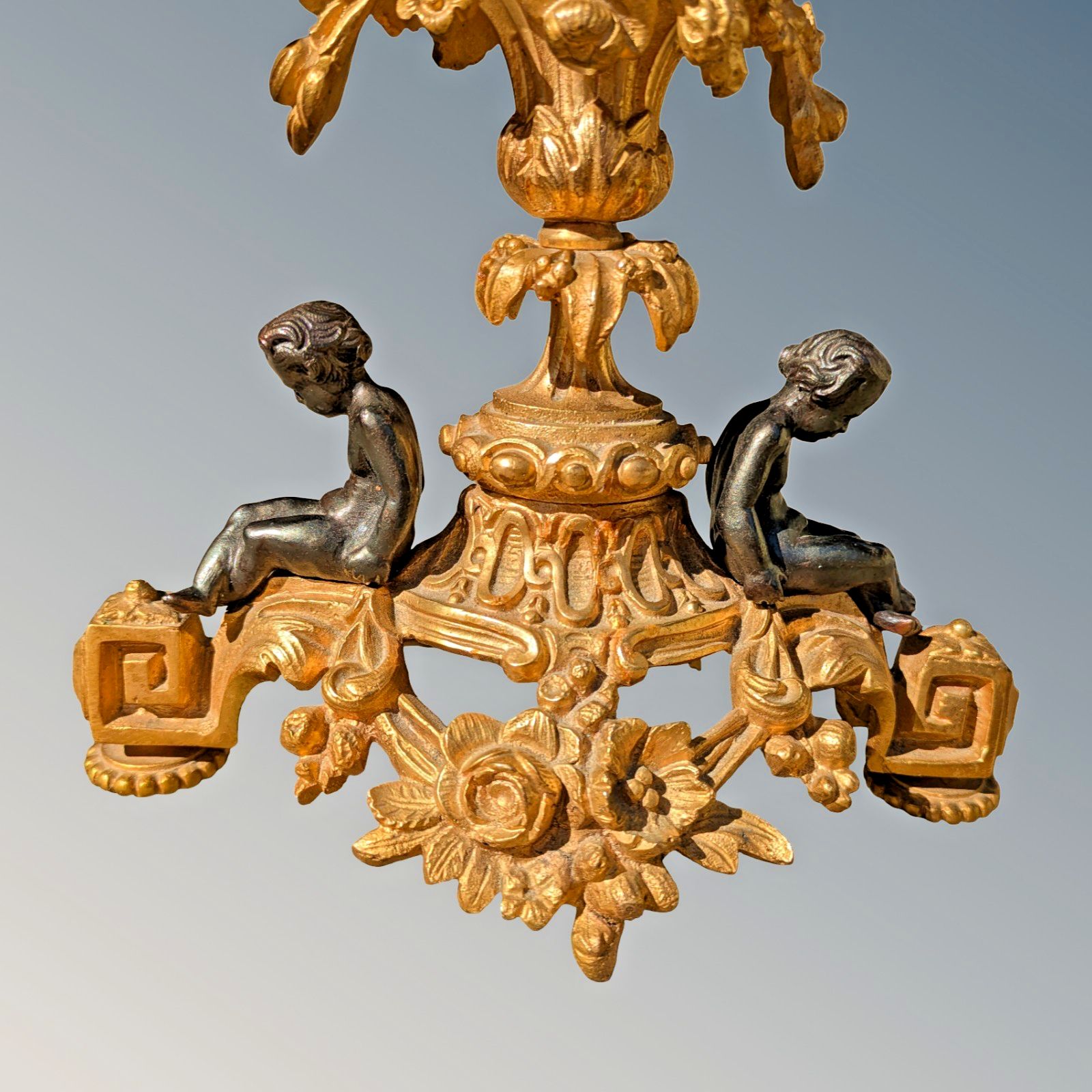 Good Pair Of 19th Century Gilt Bronze Candeabra photo for sale