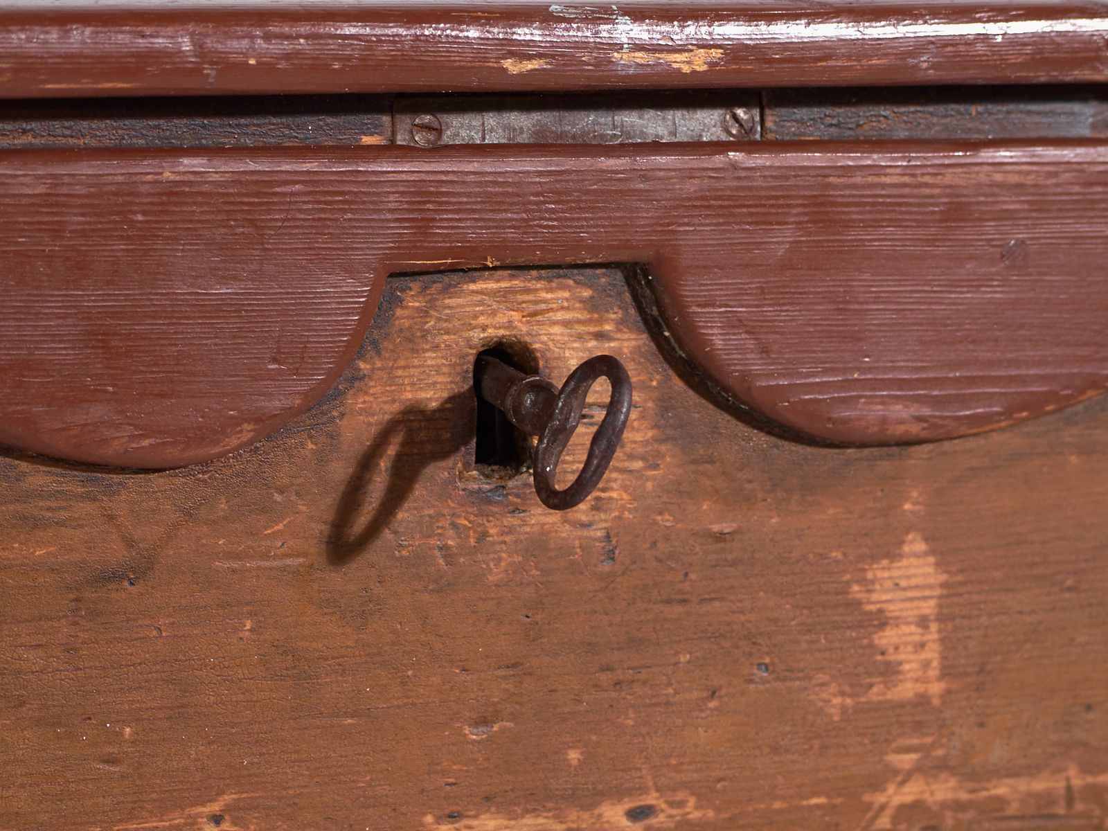 Antique Pine Bureau Chest – Rustic European Drop Front Secretary Dresser – Circa 1900 photo Furniture