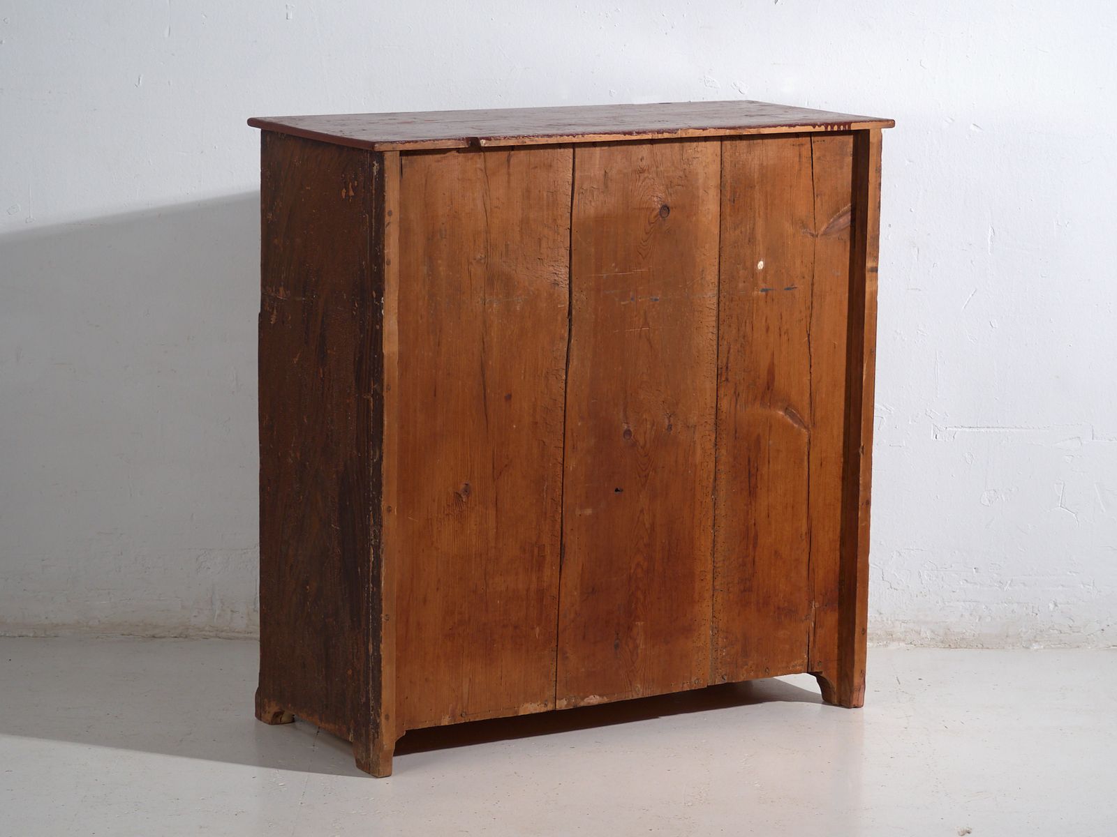 photo vinterior Antique Pine Bureau Chest – Rustic European Drop Front Secretary Dresser – Circa 1900