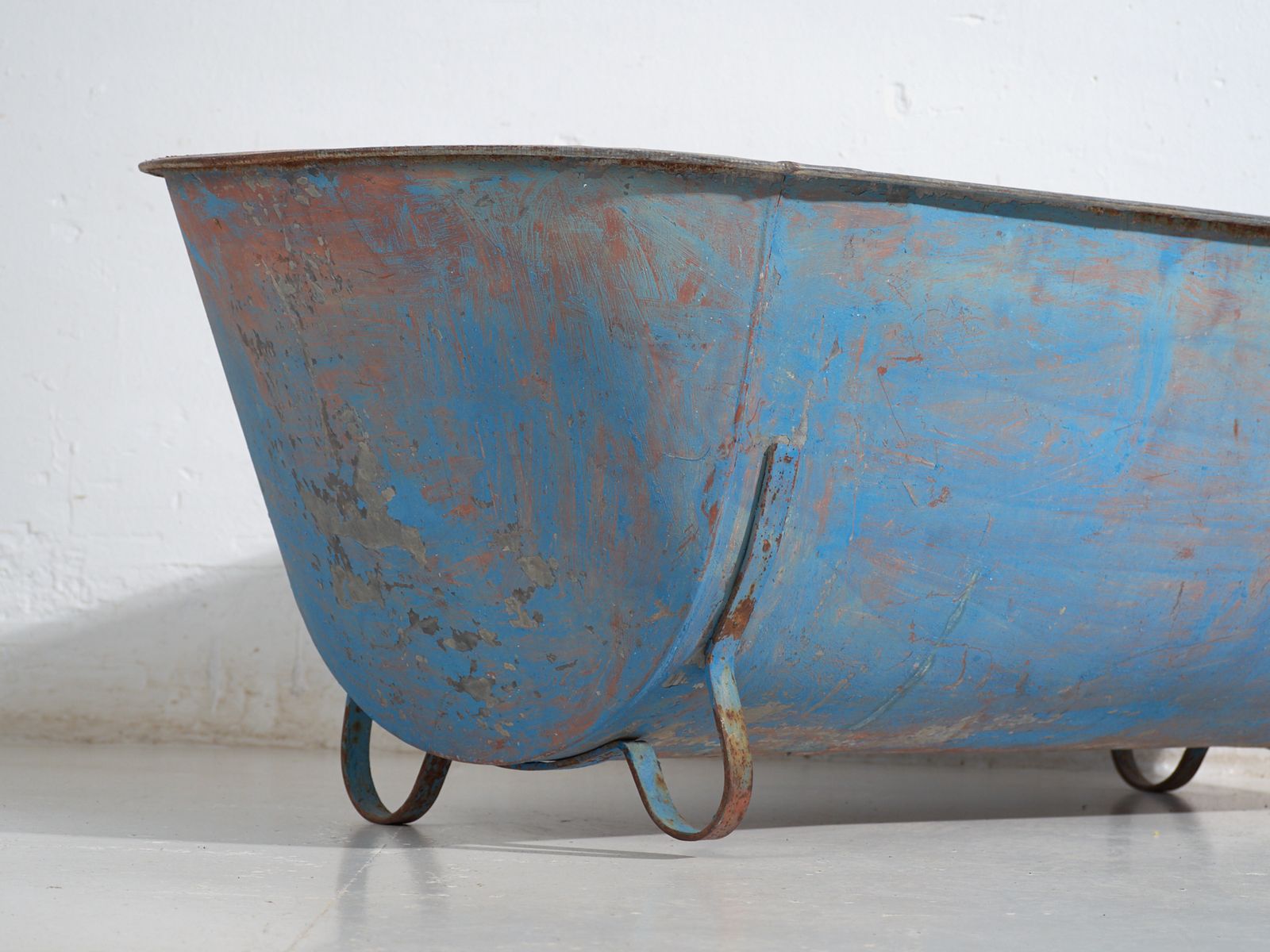 Antique Galvanized Zinc Bathtub – European Industrial Tub – Circa 1900 #2 photo furniture