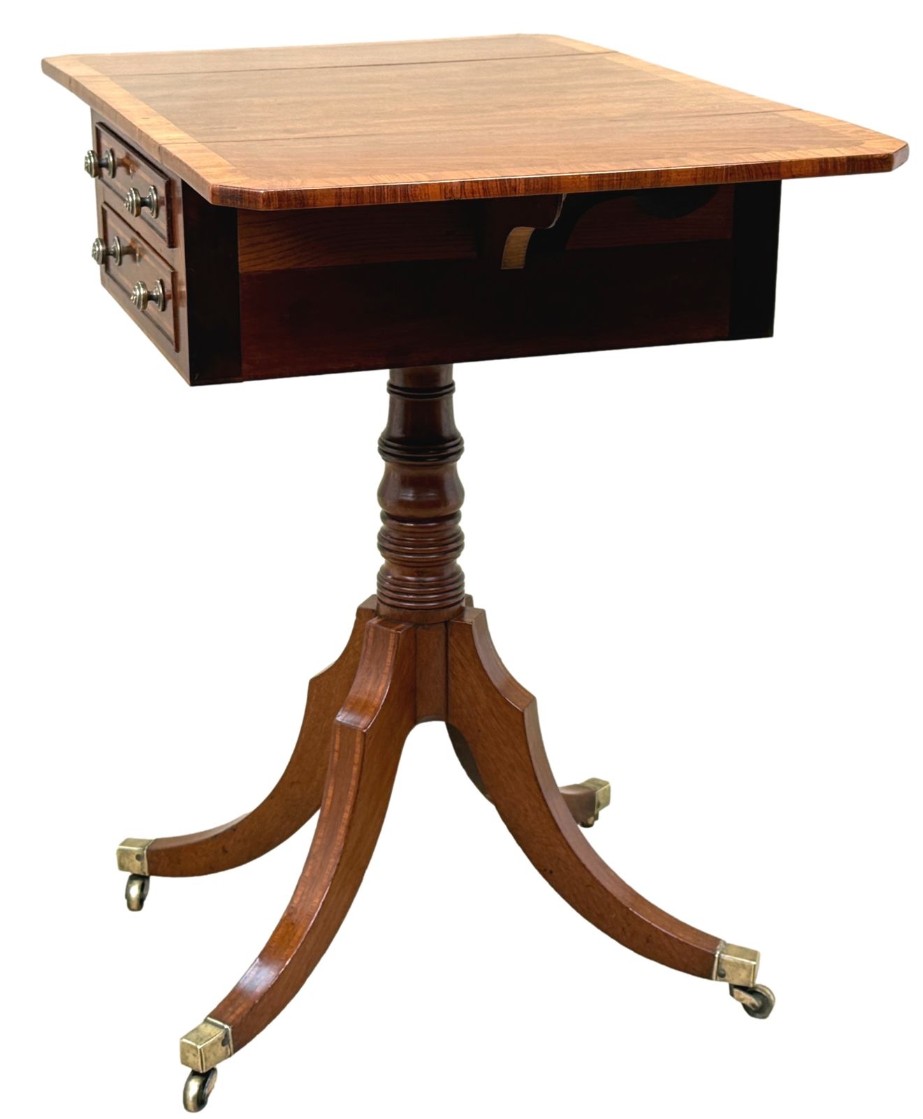 Georgian Mahogany Baby Pembroke Table (England, Circa 1800) photo vinterior
