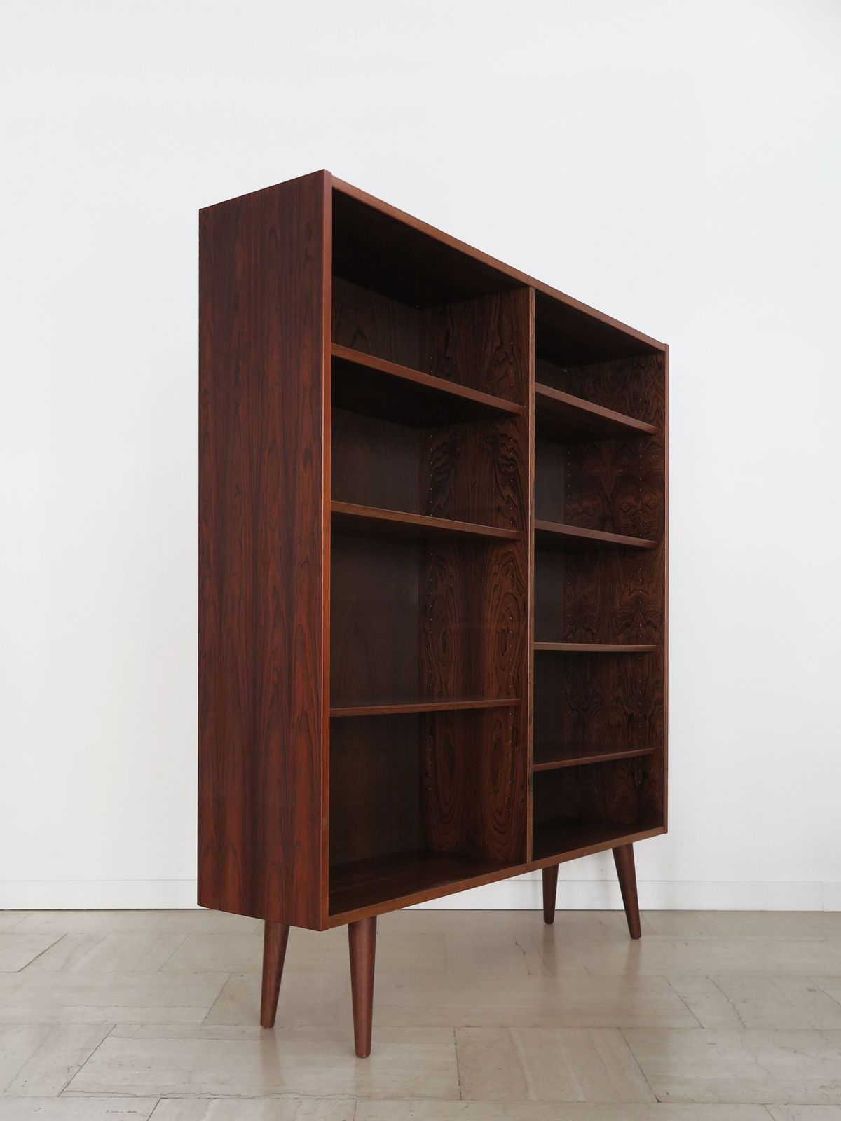 Scandinavian Gunni Omann Dark Wood Bookcase, Denmark 1960s photo Furniture