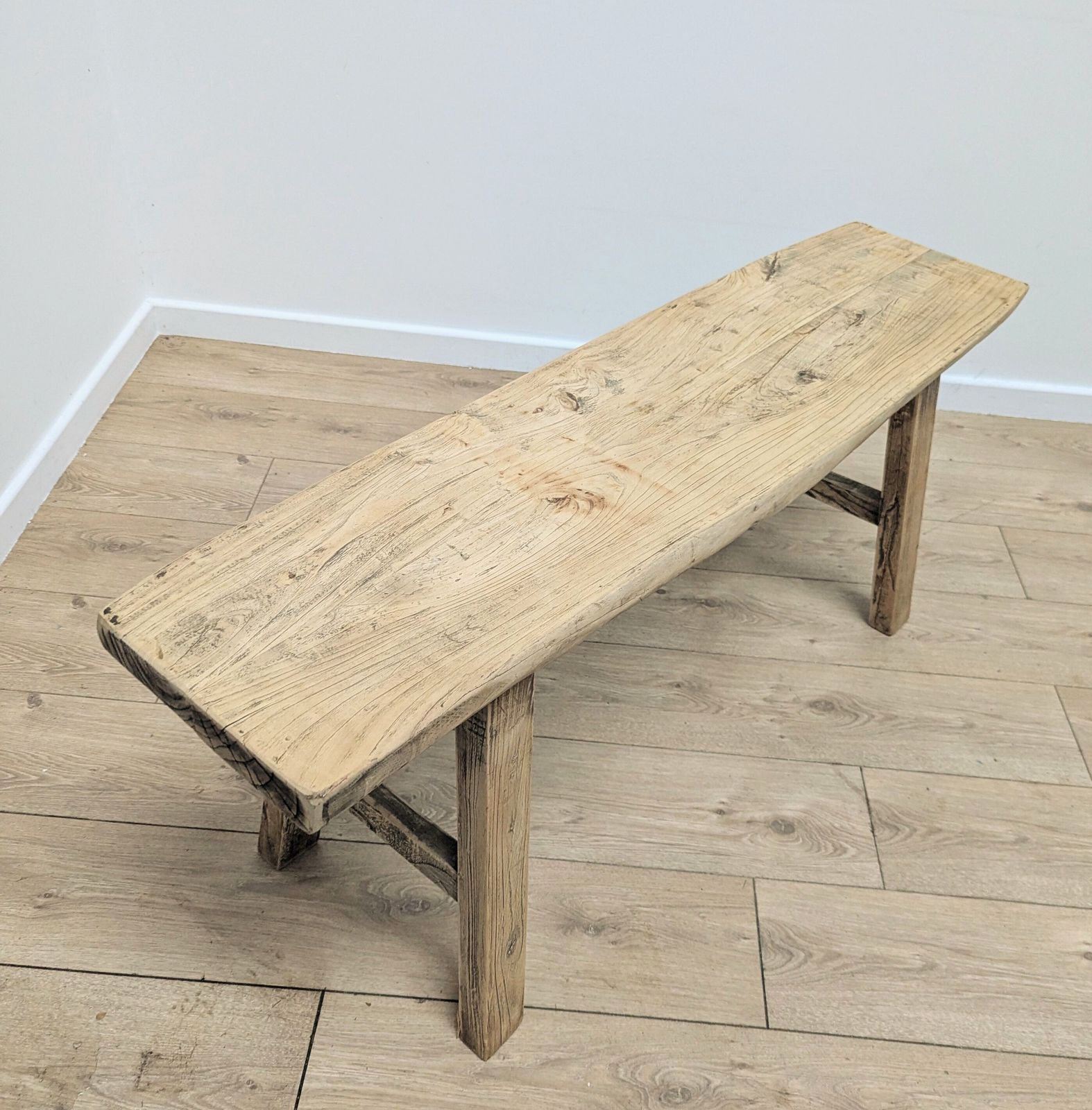 Vintage Chunky Rustic Reclaimed Elm Coffee Table  Delivery Available 0282. photo for sale