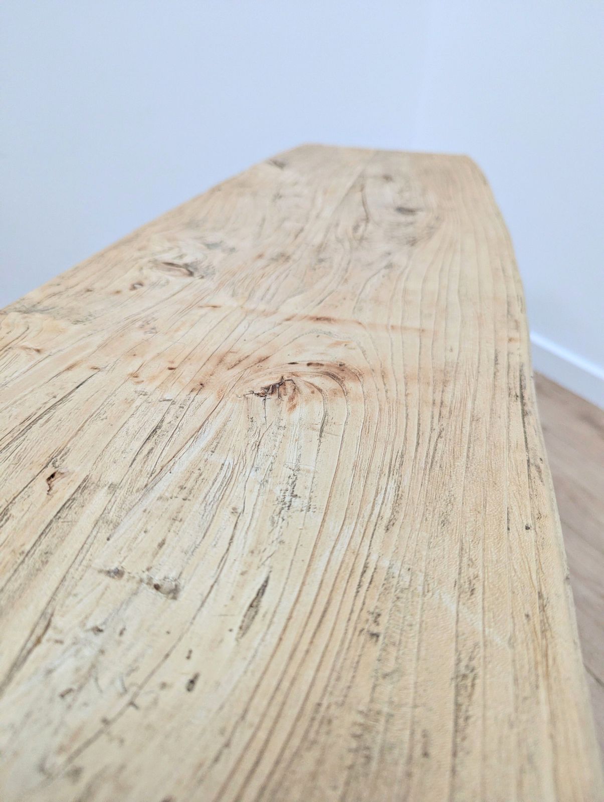 photo for sale Vintage Chunky Rustic Reclaimed Elm Coffee Table  Delivery Available 0282.