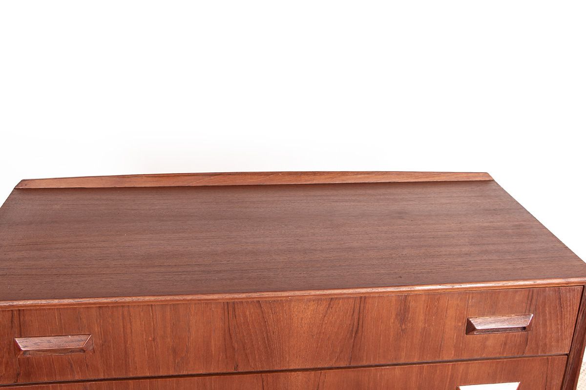 Mobilier Commode danoise en teck, 4 tiroirs, par Borge Mogensen pour Søborg Mobelfabrik. photo