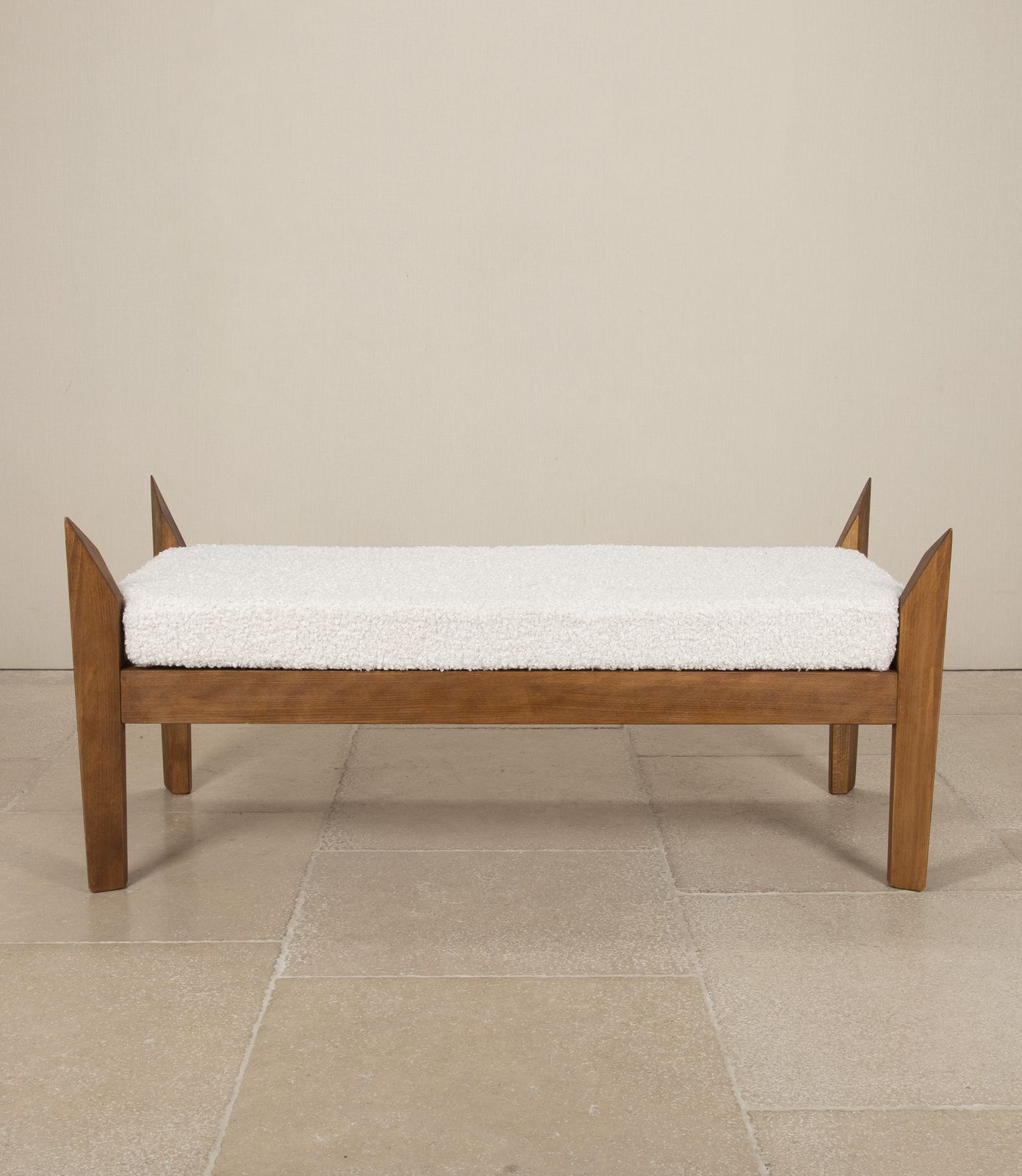 Contemporary Italian Mid Century Style Bench