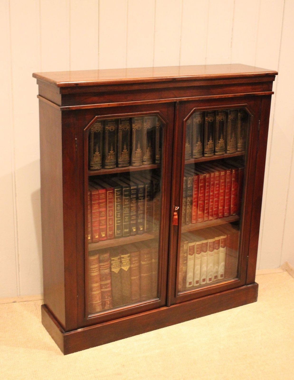 Furniture Late 19th Century Mahogany Glazed Mahogany Bookcase photo