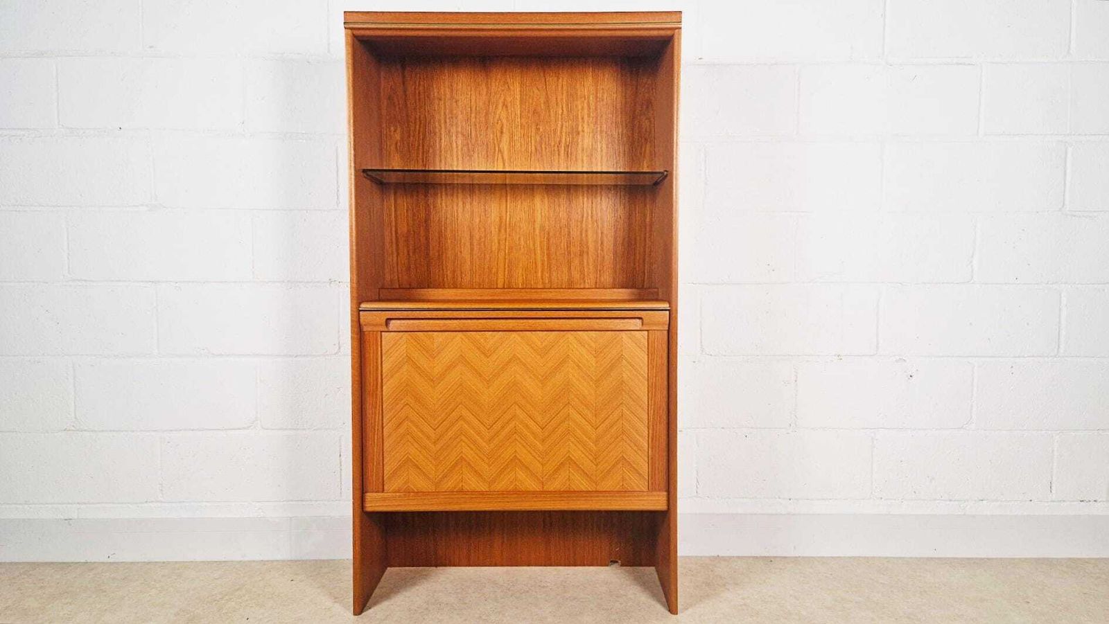 G Plan Herringbone Vintage Mid Century Danish Design Bookcase Sideboard Drinks Cabinet Pg115a photo for sale