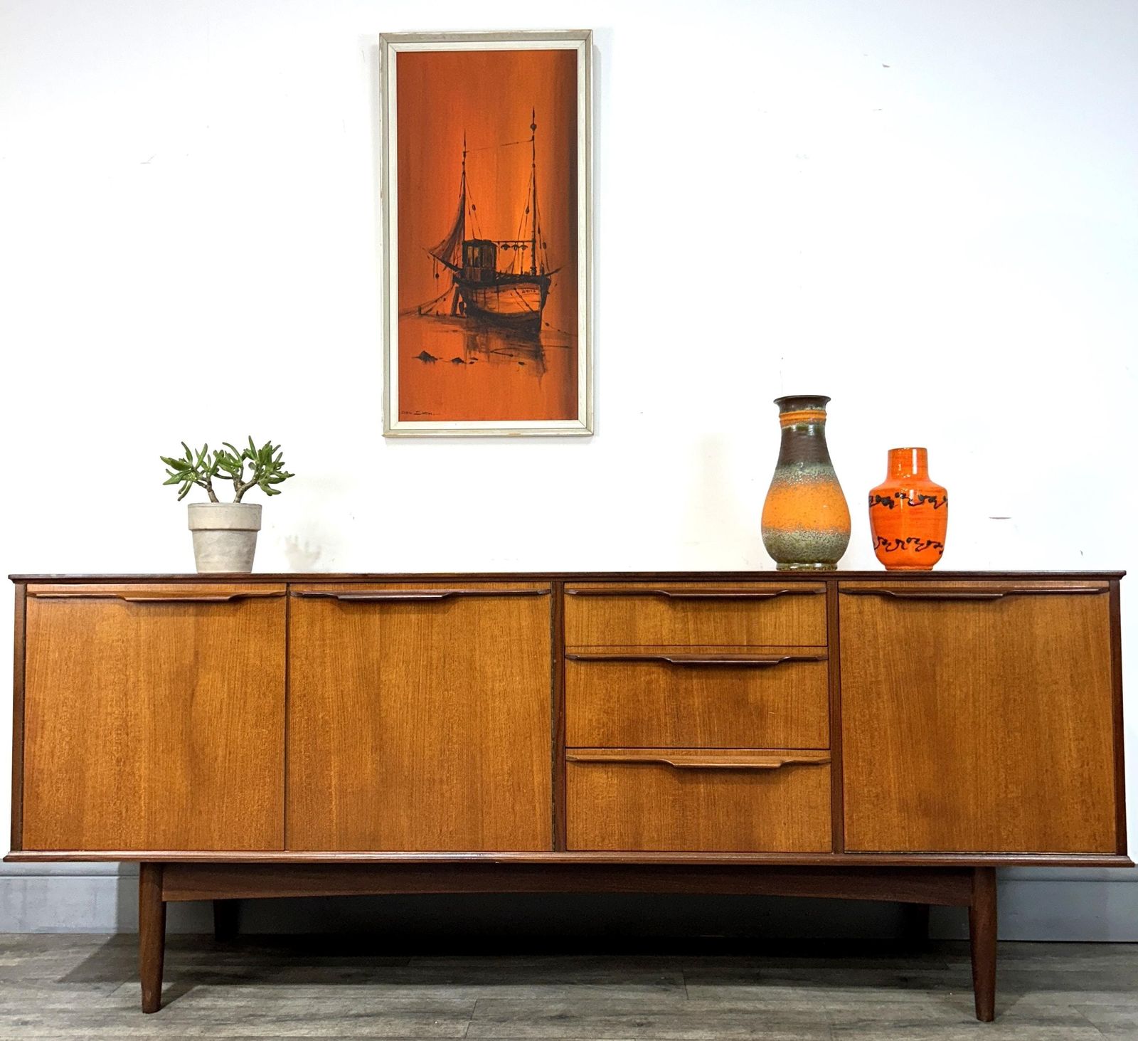 Stylish Mid Century Teak Sideboard Morris Of Glasgow 1960's