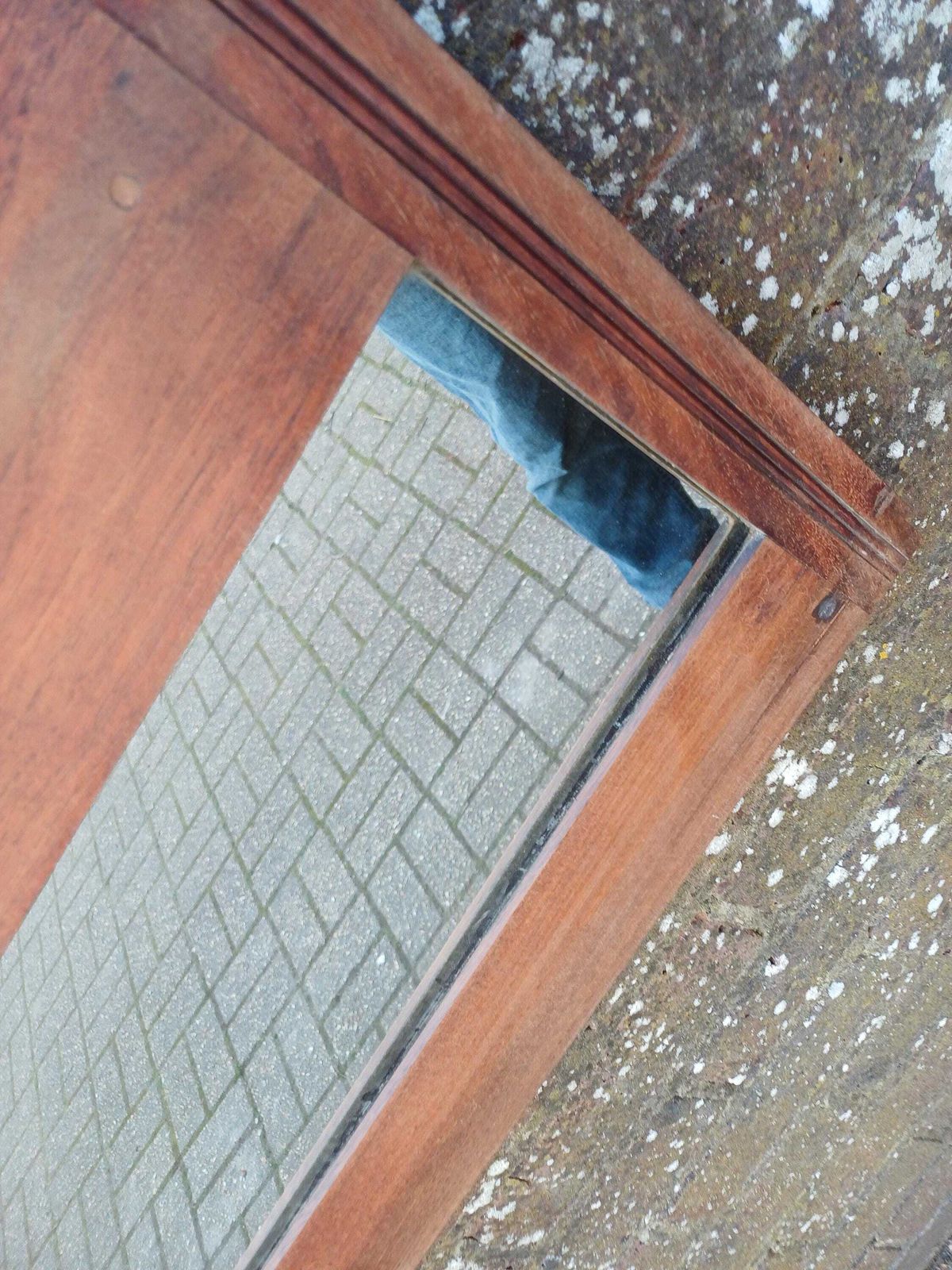 Home Decor Victorian Stripped Mahogany Wall Mirror With Turned Spindles Original Glass Antique Over Mantel photo