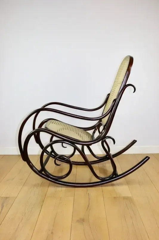 Rocking Chair, Original Brown, 1970s   Very Good Condition photo furniture