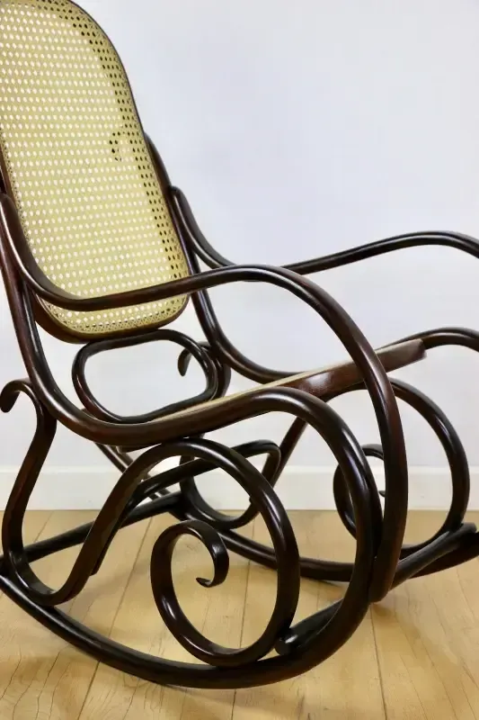 Rocking Chair, Original Brown, 1970s   Very Good Condition photo vintage