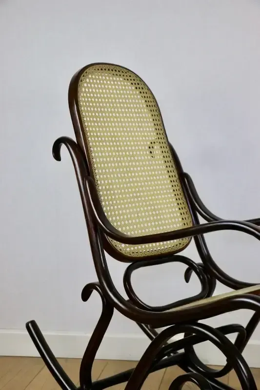 photo furniture Rocking Chair, Original Brown, 1970s   Very Good Condition