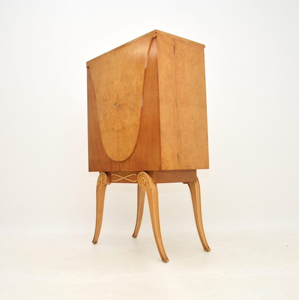 photo furniture Art Deco Burr Walnut Cocktail Cabinet By Hille