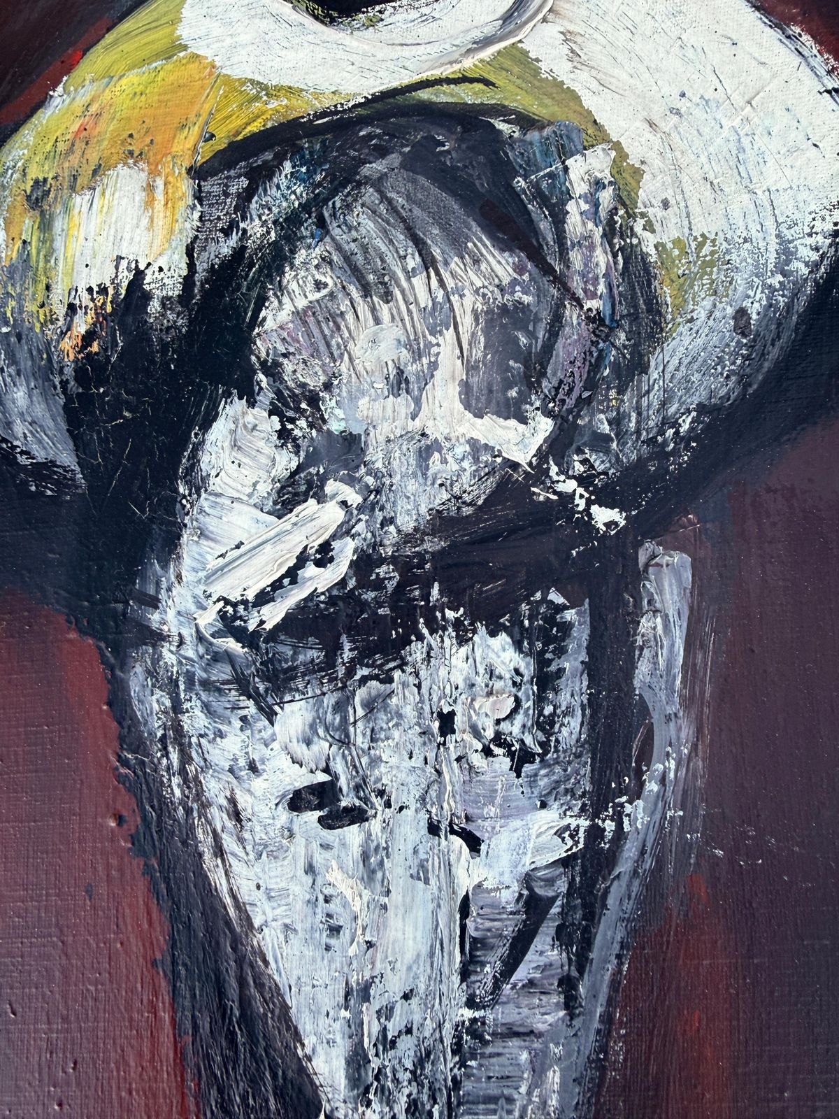 Jaume Muxart Domenech Mid Century Don Quixote Portrait Spanish Catalan Expressionist Oil 1960s photo Art