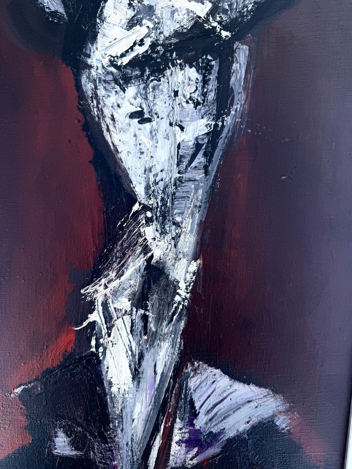 Jaume Muxart Domenech Mid Century Don Quixote Portrait Spanish Catalan Expressionist Oil 1960s photo buy