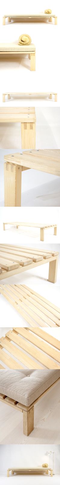 Custom Retro Vintage Danish Single Day Bed Sofa Futon Mid Century Teak Oak 70s photo furniture