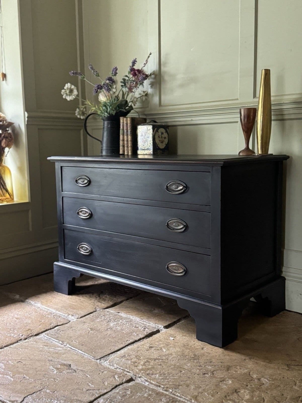 Painted Reproduction Georgian Style Chest Of Drawers