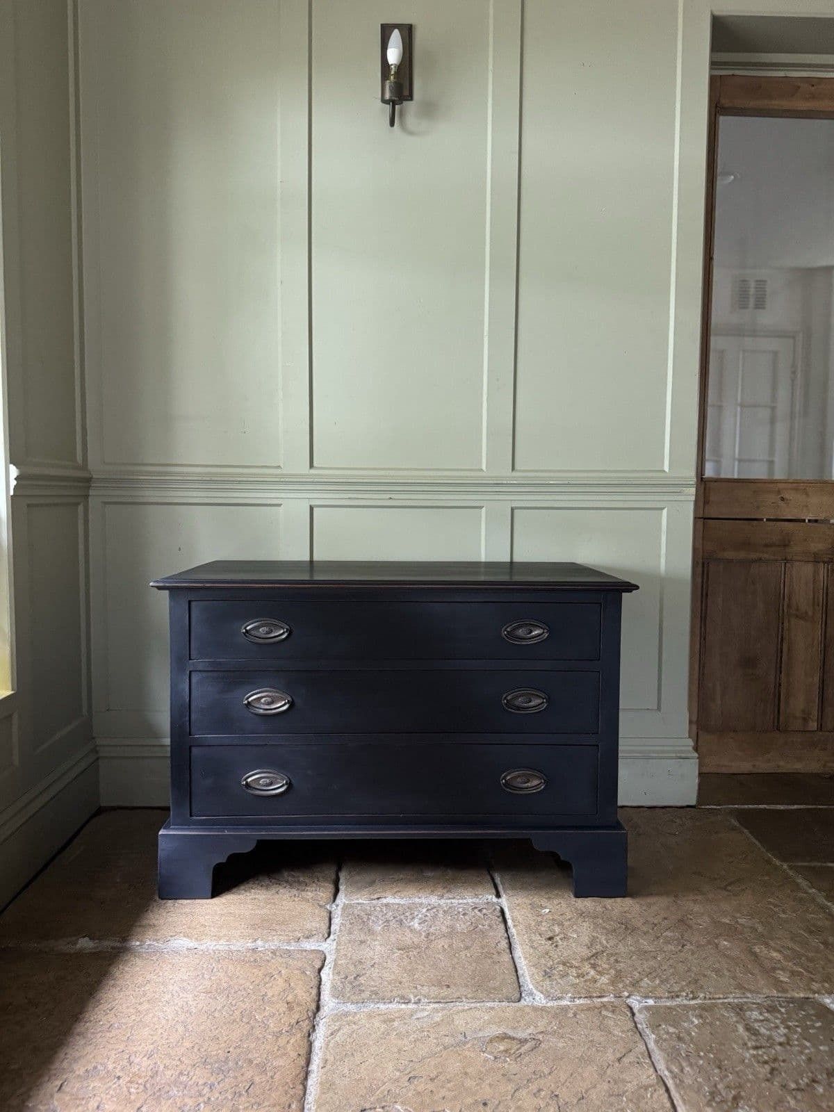 Painted Reproduction Georgian Style Chest Of Drawers photo 695.0