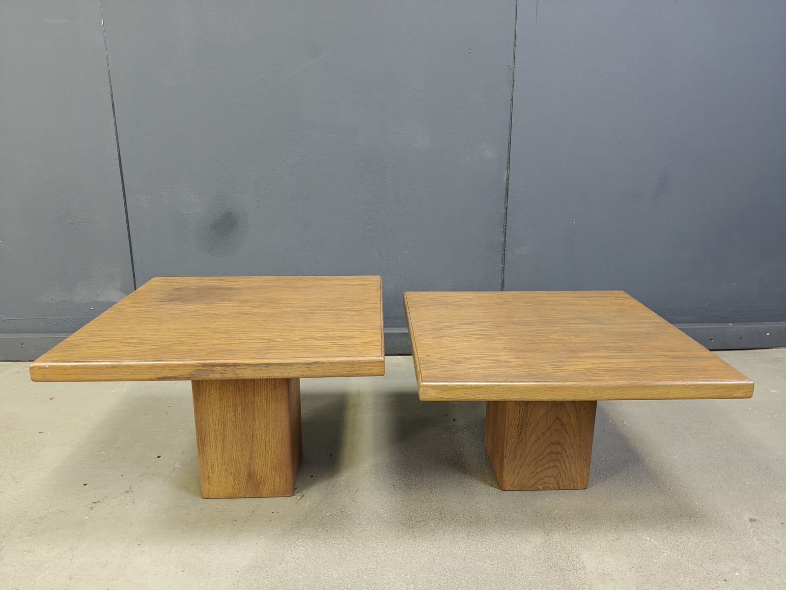 Pair Of Vintage Wooden Coffee Or Side Tables, 1960s photo vinterior