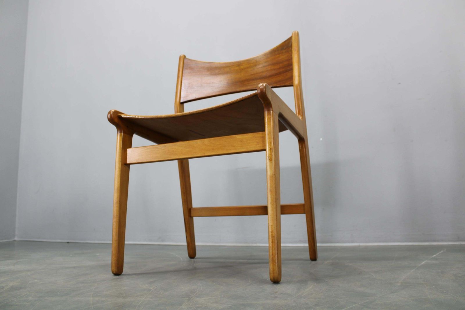 photo vintage Mid Century Danish Dining Chairs In Afzélie And Beech, Set Of Four