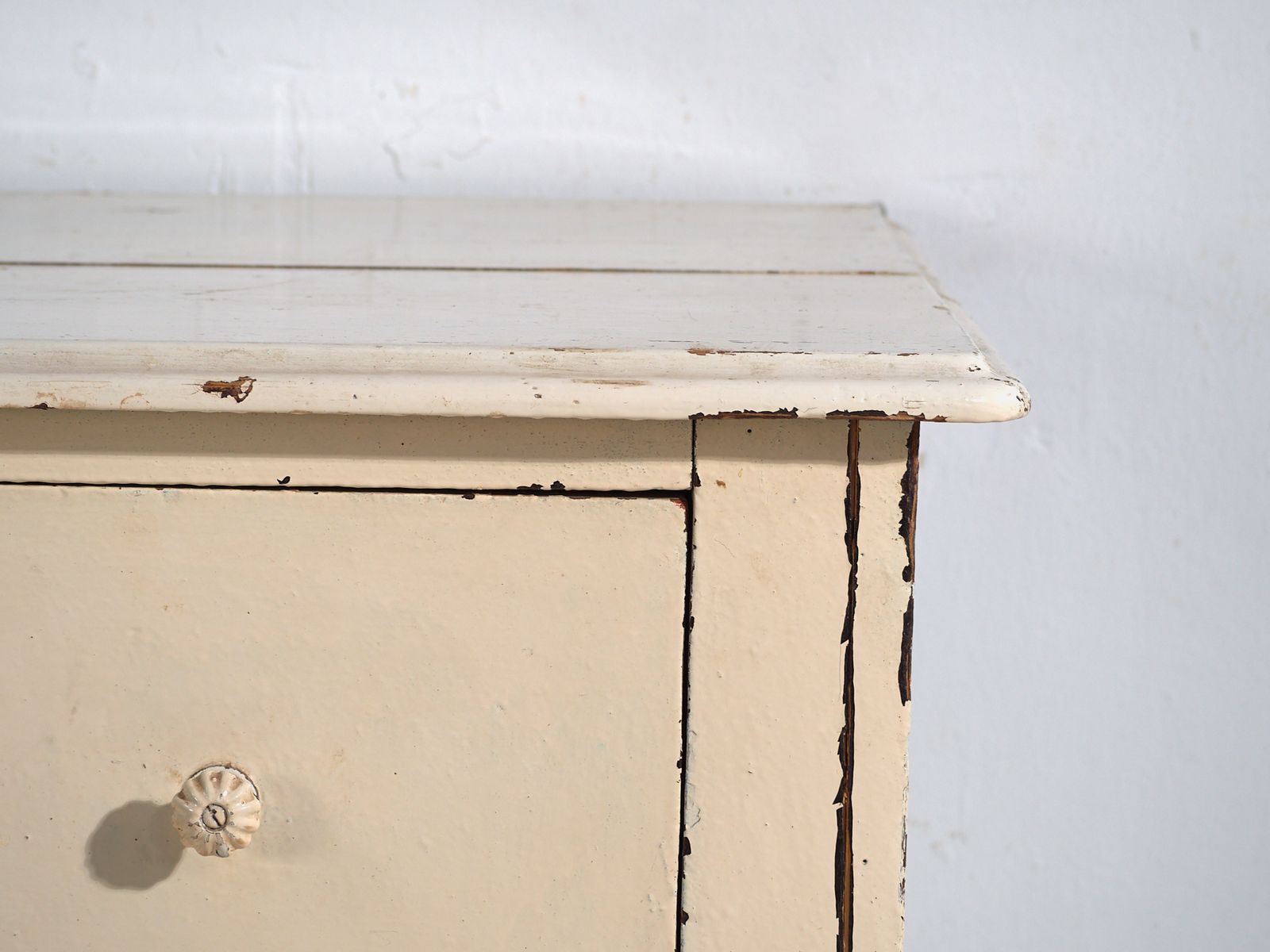 Antique Painted Pine Chest Of Drawers – Rustic European Distressed Dresser – Circa 1900 photo buy