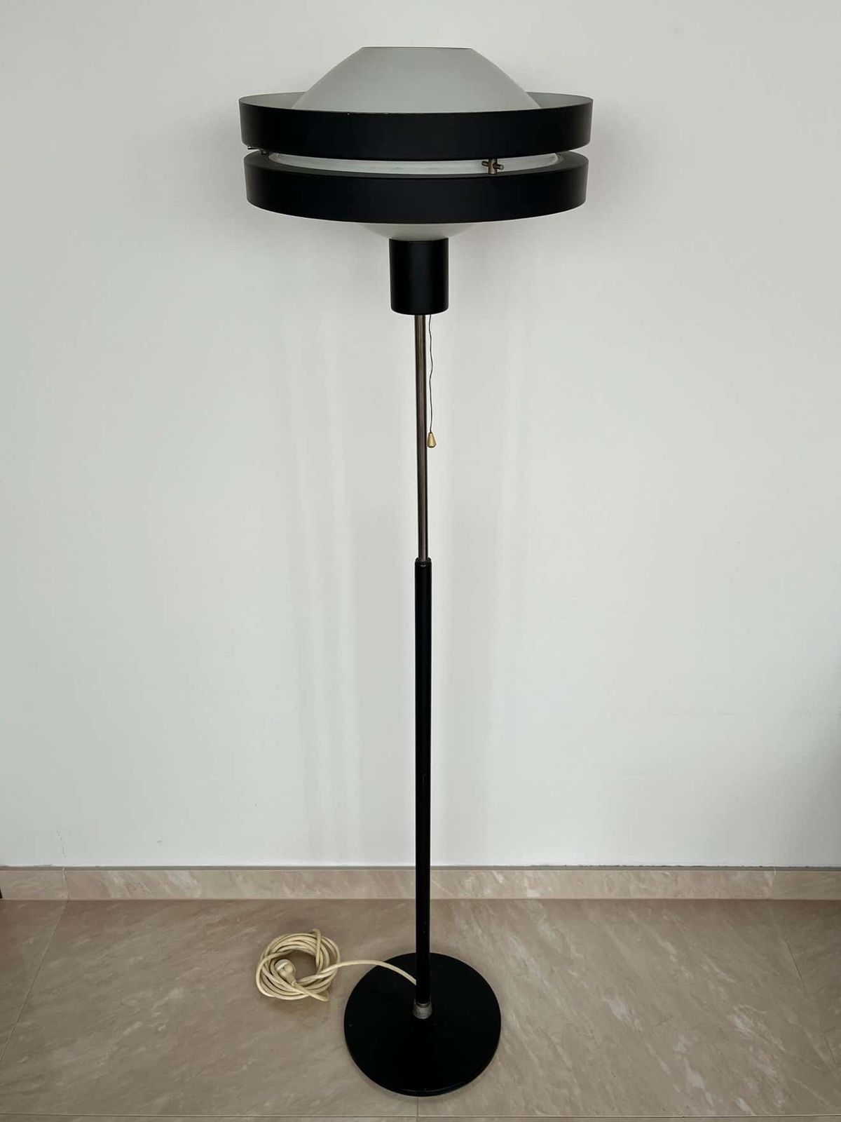 Mid Century Ce Age Floor Lamp Saturn, Jaroslav Bejvl, Kamenicky Senov, 1970s photo for sale
