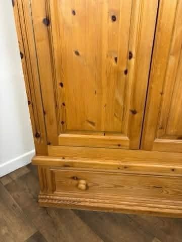 Modern Pine Double Wardrobe, 21st Century photo 469.0
