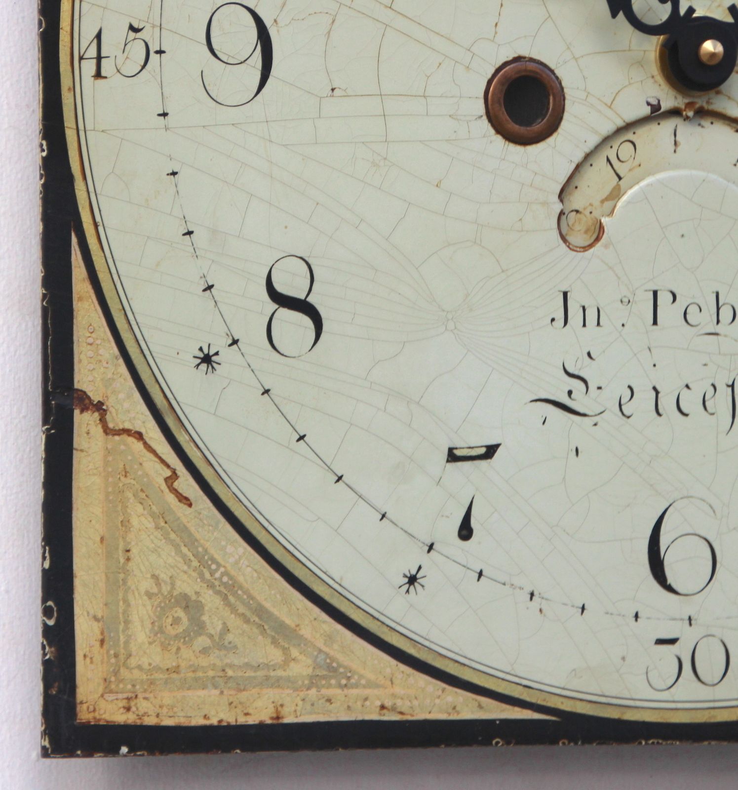 Original 18th Century Iron Grandfather/Longcase Clock Dial. Fully Guaranteed. London Timepiece photo 155.0
