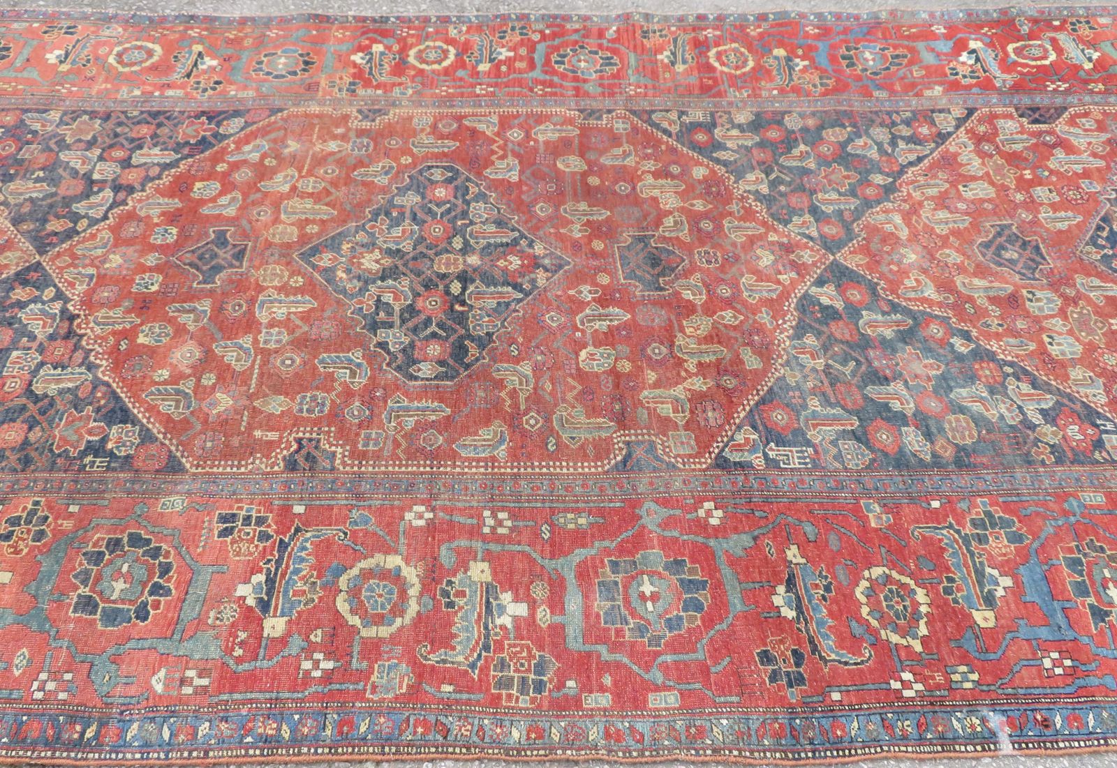 Antique Kurdish Kelleh Carpet. 536cm X 234cm. photo for sale