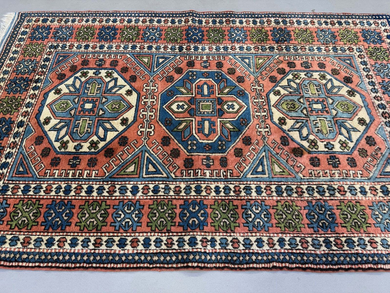 Turkish Kazak Rug 270x166 Cm Vintage Carpet, Tribal Handwoven Large 2526 photo 1250.0