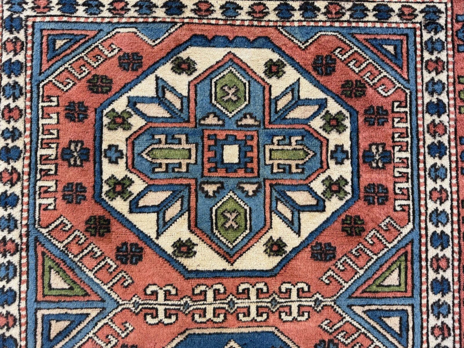 Textiles Turkish Kazak Rug 270x166 Cm Vintage Carpet, Tribal Handwoven Large 2526 photo