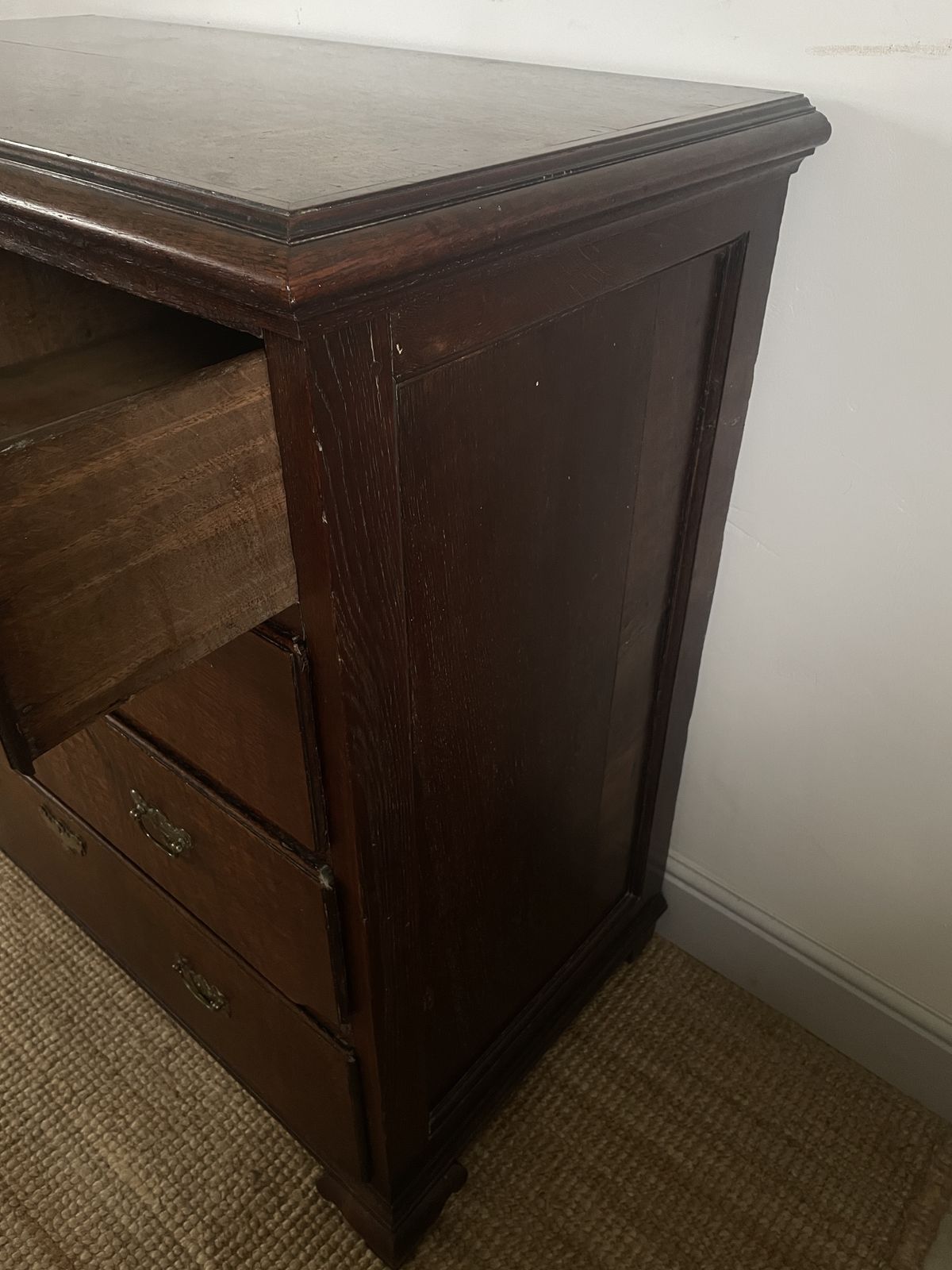 An Antique Oak Chest Of Drawers photo Furniture