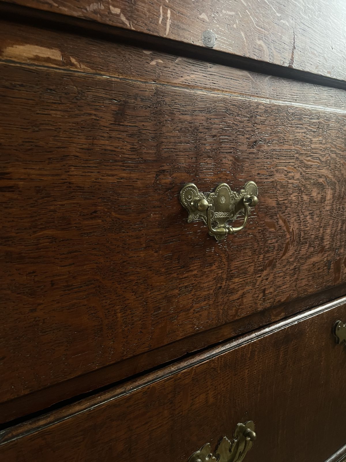 An Antique Oak Chest Of Drawers photo vintage
