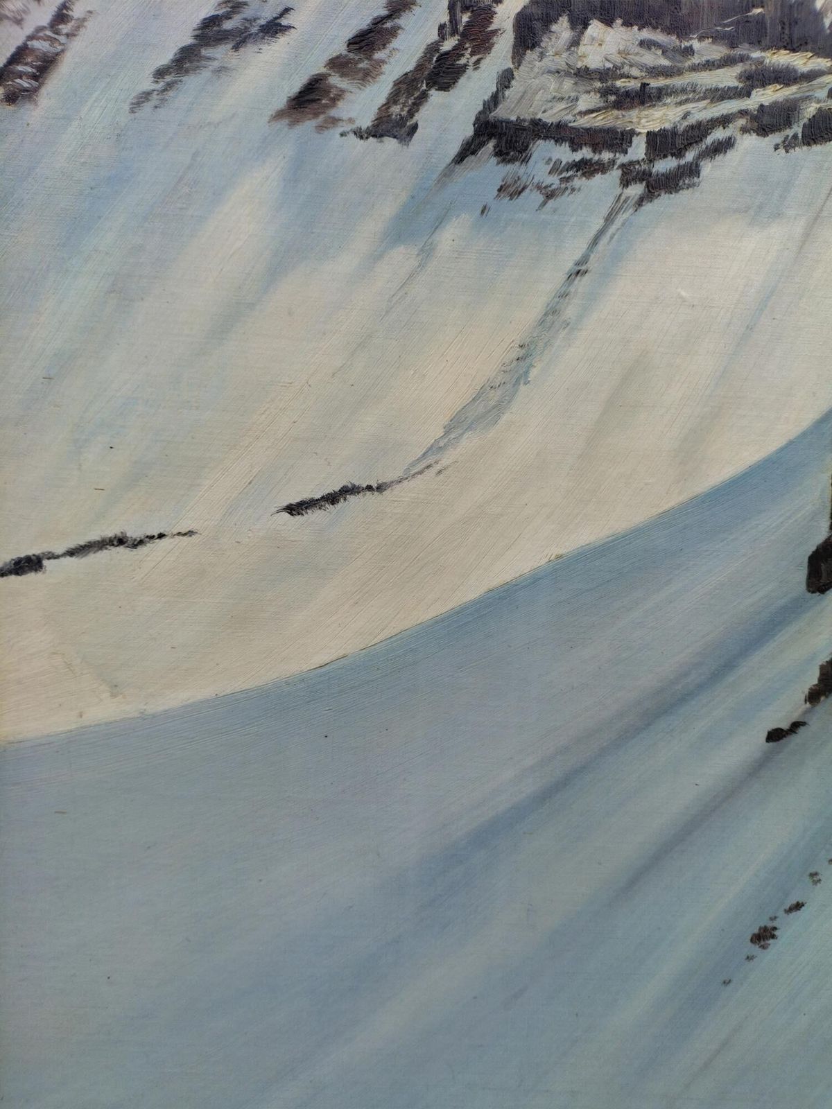 Mont Blanc – Fritz Ruppert Oil On Canvas photo vinterior