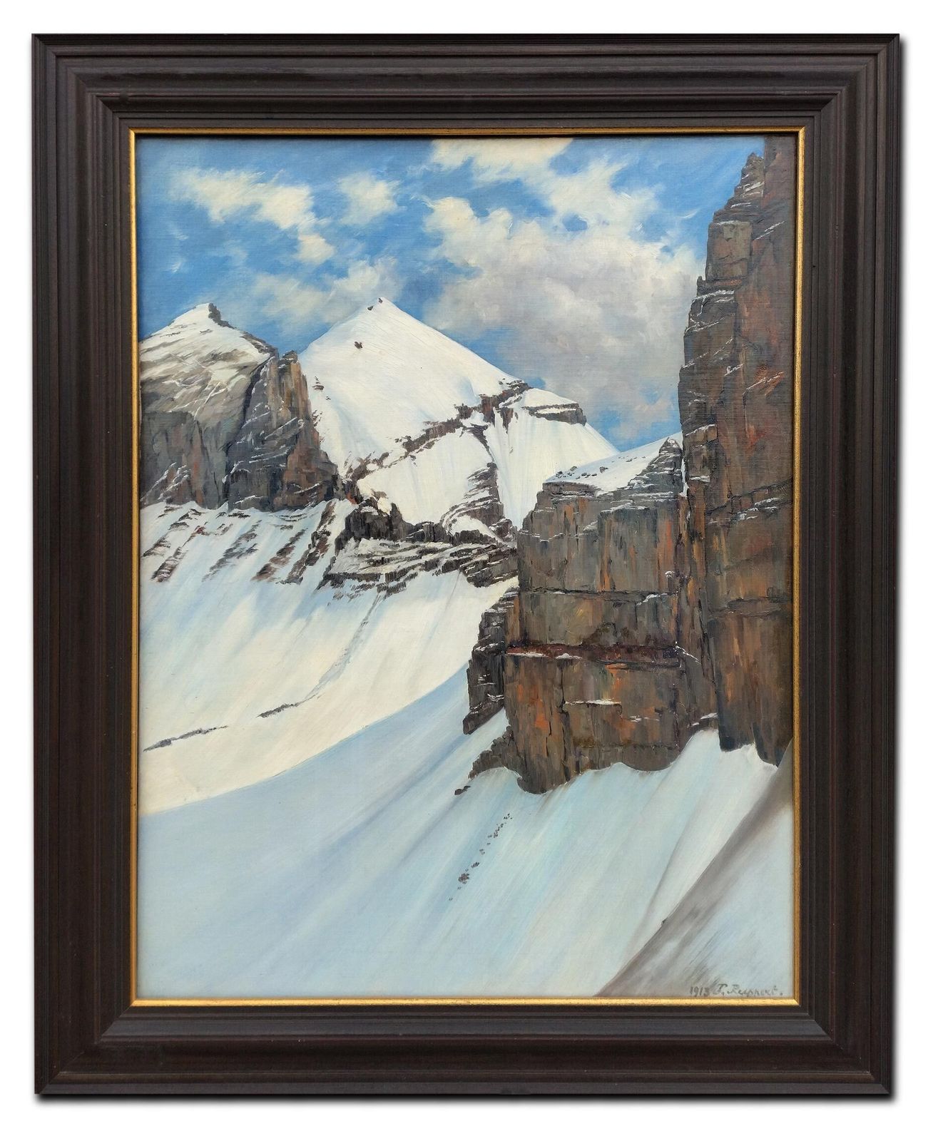Mont Blanc – Fritz Ruppert Oil On Canvas