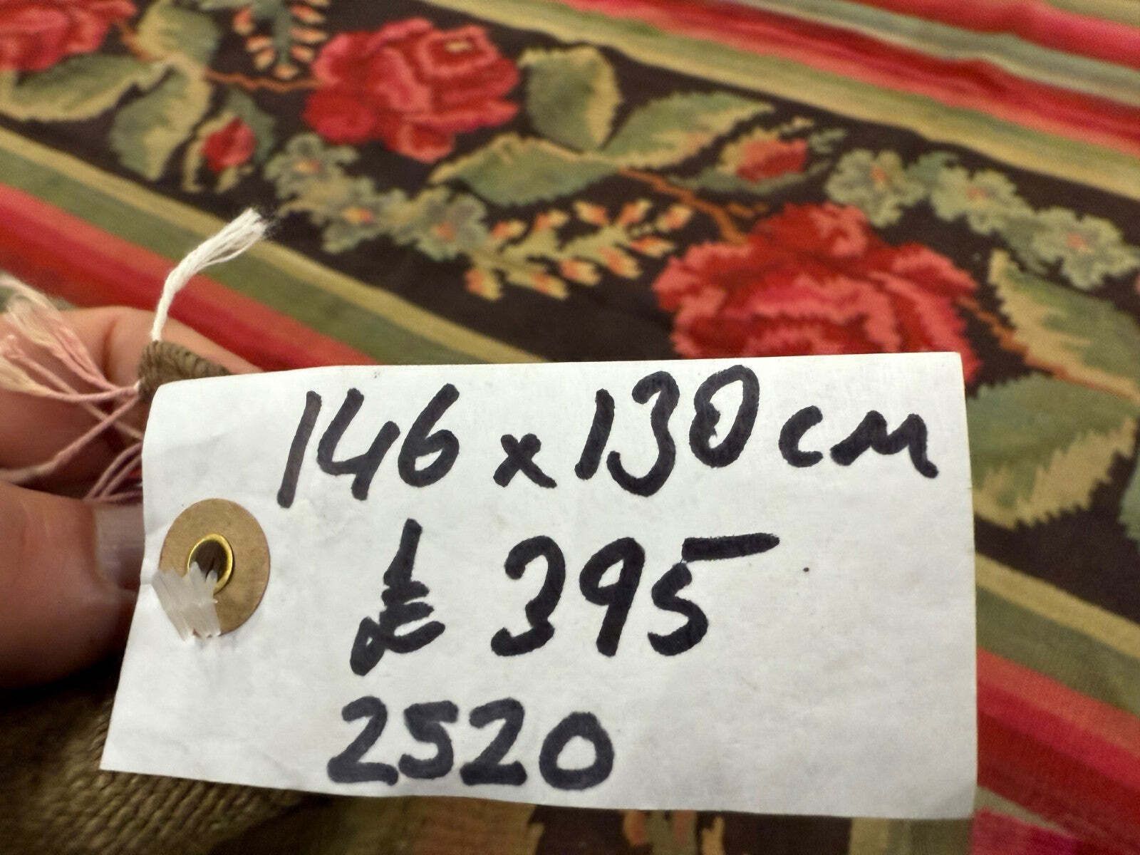 395.0 Moldovan Square Kilim Rug 146x130 Cm Vintage Kelim Wool Rug Medium 2520 photo