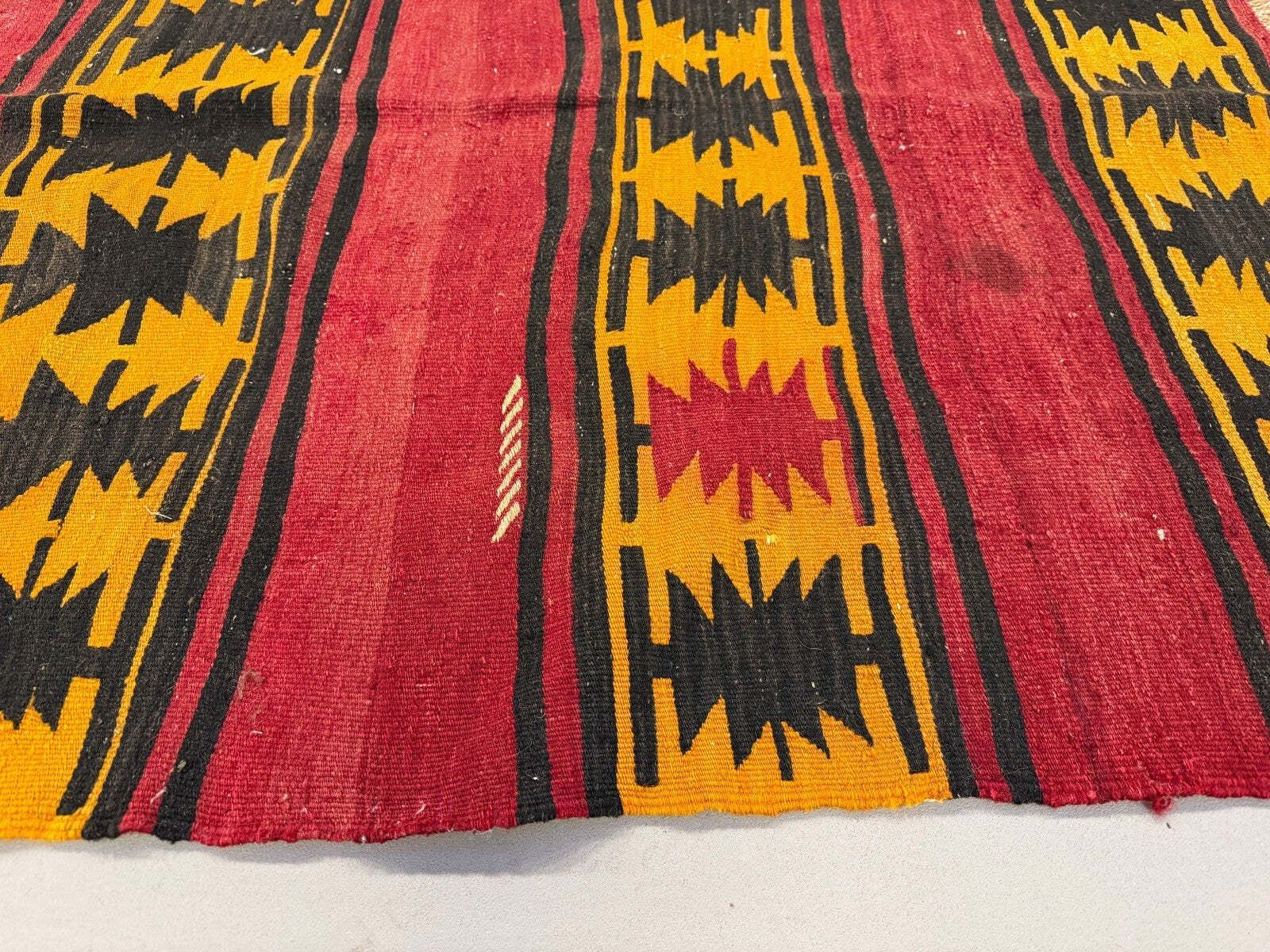 Small Turkish Kilim Rug 116x110 Cm Square Tribal Kelim Rug, 2517 photo Textiles