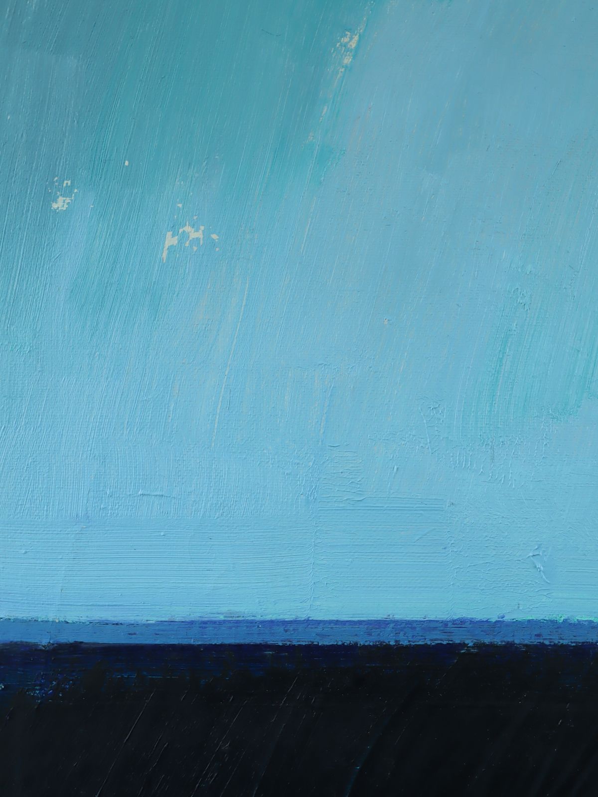 803.0 Blue Divide Oil Painting, 1970s photo